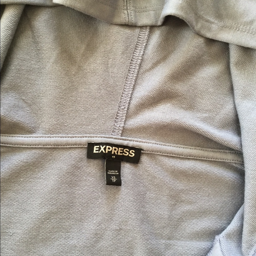 SOLD🚫Express Dusky Lotus Petal Lace Up Hoodie - Picture 8 of 8